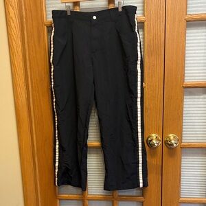 Kik Girl Vintage Black Pants with Accent Stripe